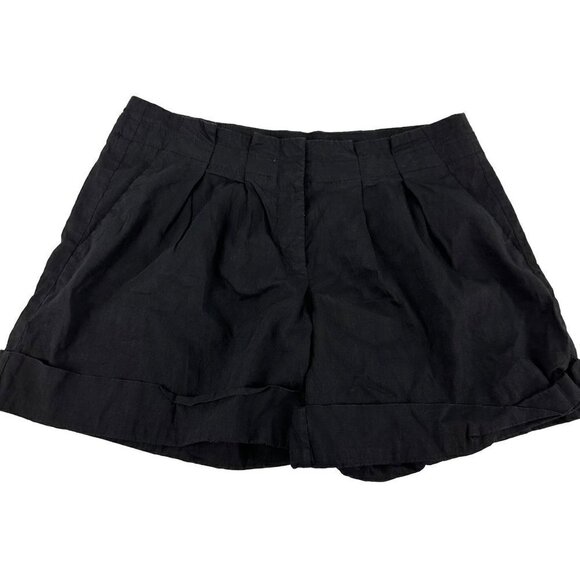 Theory Black Dress Shorts Pleated Size 4 - Picture 1 of 6